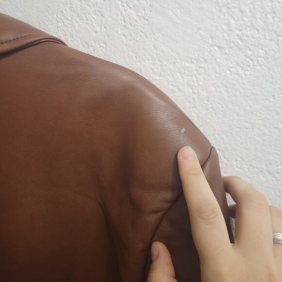 NWT Brown Vegan Leather Trench Coat With the Girls By Avec Les Filles Size 3X - Picture 15 of 15